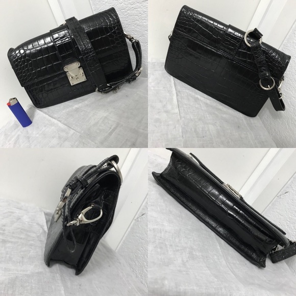 Vintage Perlina embossed leather bag - Picture 2 of 3